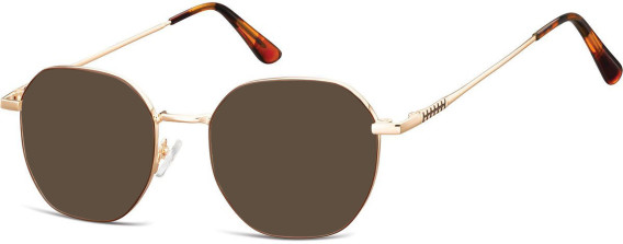 SFE-10679 sunglasses in Gold/Matt Brown