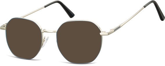 SFE-10679 sunglasses in Silver/Matt Blue
