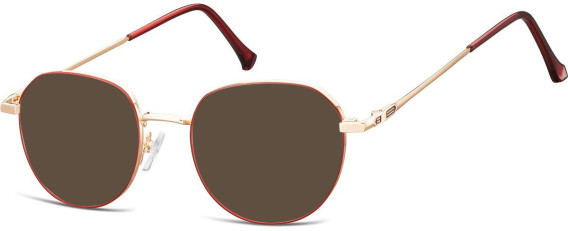SFE-10681 sunglasses in Pink Gold/Matt Red