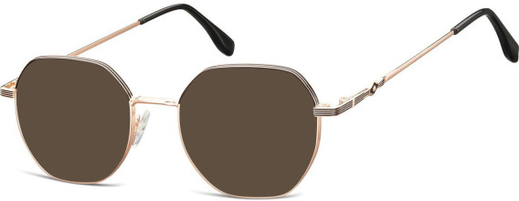 SFE-10682 sunglasses in Pink Gold/Matt Black
