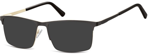 SFE-10686 sunglasses in Black/Gold