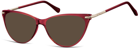 SFE-10688 sunglasses in Transparent Red