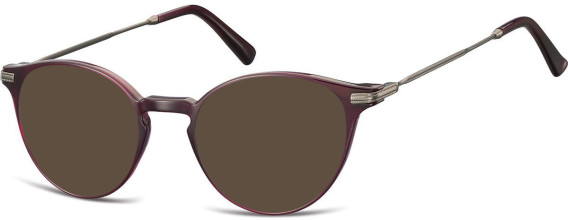 SFE-10691 sunglasses in Dark Purple/Gunmetal