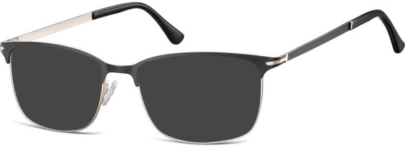 SFE-10909 sunglasses in Black/Silver