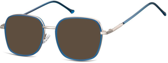 SFE-10925 sunglasses in Light Gunmetal/Blue