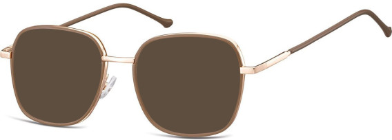 SFE-10925 sunglasses in Pink Gold/Brown