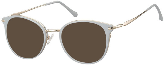SFE-10928 sunglasses in Gold/Grey