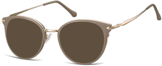 SFE-10928 sunglasses in Pink Gold/Brown