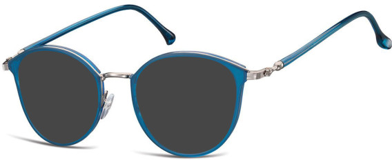 SFE-10929 sunglasses in Light Gunmetal/Blue