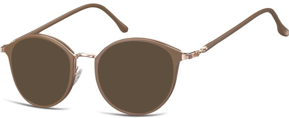 SFE-10929 sunglasses in Pink Gold/Brown