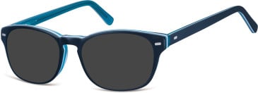 SFE-2042 sunglasses in Black/Clear Blue