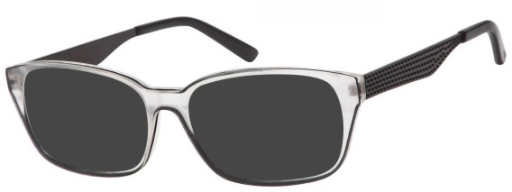 SFE-9072 sunglasses in Matt Clear/Black