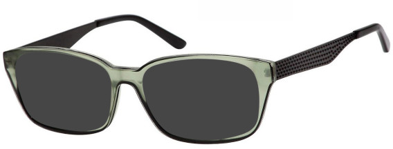SFE-9072 sunglasses in Matt Green/Matt Black