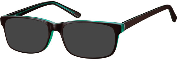 SFE-8261 sunglasses in Black/Green