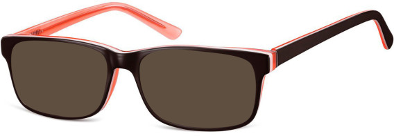 SFE-8261 sunglasses in Black/Peach
