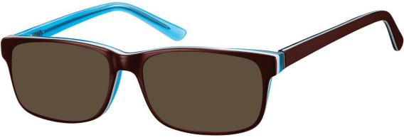 SFE-8261 sunglasses in Brown/Turquoise