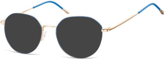 SFE-10126 sunglasses in Gold/Blue/Blue