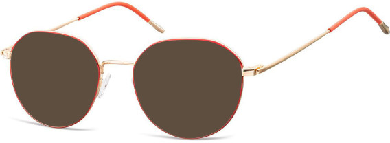 SFE-10126 sunglasses in Gold/Red/Gold