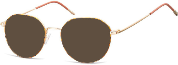 SFE-10126 sunglasses in Gold/Turtle/Brown