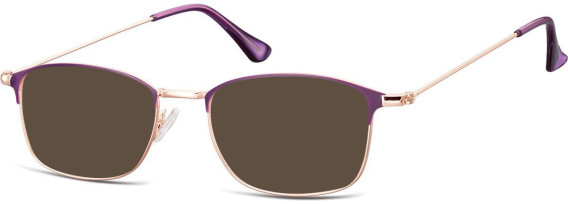 SFE-10526 sunglasses in Pink Gold/Purple