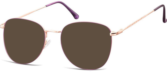 SFE-10529 sunglasses in Pink Gold/Purple
