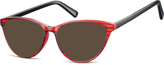SFE-10535 sunglasses in Clear Red