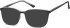 SFE-10536 sunglasses in Black/Clear