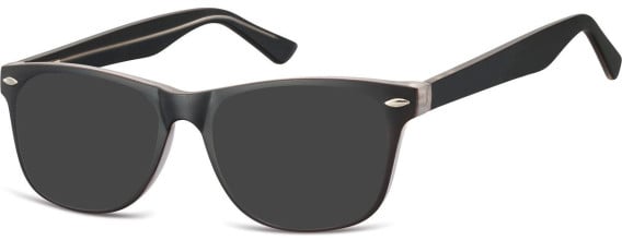 SFE-10541 sunglasses in Black/Clear