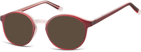 SFE-10544 sunglasses in Red/Crystal