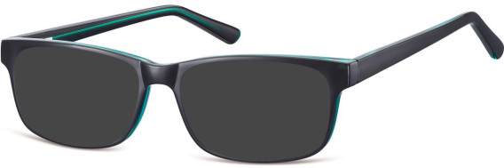 SFE-10558 sunglasses in Black/Green