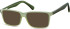 SFE-10565 sunglasses in Matt Clear Green