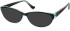 SFE-10579 sunglasses in Black/Clear Blue