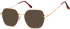 SFE-10643 sunglasses in Gold/Red