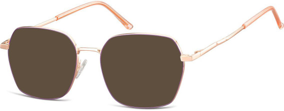 SFE-10645 sunglasses in Pink Gold/Purple