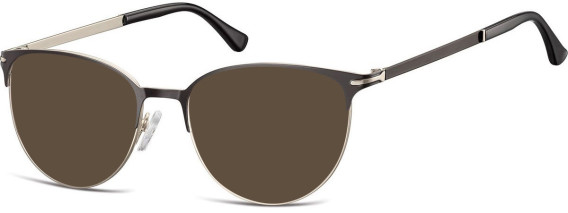 SFE-10646 sunglasses in Silver/Matt Black
