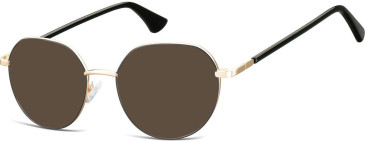 SFE-10648 sunglasses in Gold/Black/Black