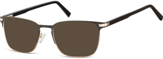 SFE-10649 sunglasses in Gold/Black/Black
