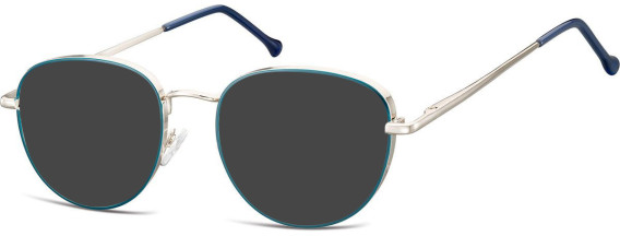 SFE-10650 sunglasses in Silver/Blue/Clear Blue