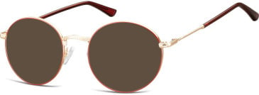 SFE-10651 sunglasses in Gold/Red/Red