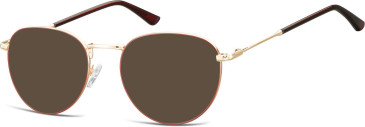 SFE-10652 sunglasses in Gold/Red/Red