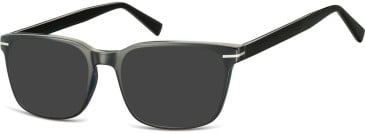 SFE-10655 sunglasses in Black/Black