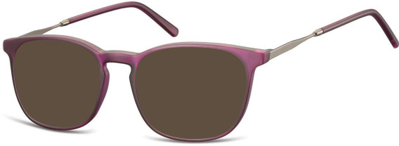 SFE-10657 sunglasses in Transparent Dark Purple/Gunmetal
