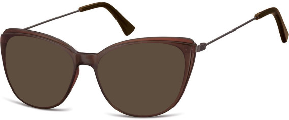 SFE-10659 sunglasses in Dark Brown/Gunmetal