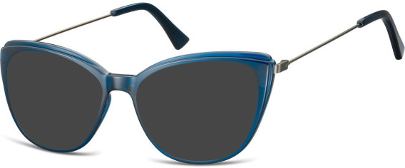 SFE-10664 sunglasses in Transparent Dark Blue/Gunmetal