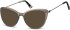 SFE-10664 sunglasses in Transparent Dark Grey/Gunmetal