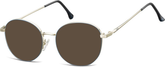 SFE-10677 sunglasses in Silver/Matt Blue