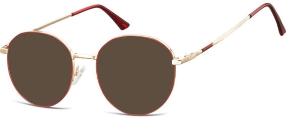 SFE-10680 sunglasses in Gold/Matt Red