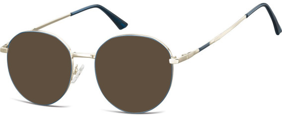 SFE-10680 sunglasses in Silver/Satin Blue