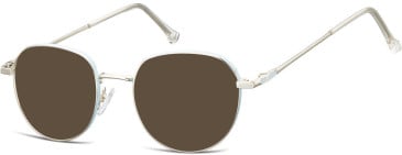 SFE-10681 sunglasses in Silver/Light Blue