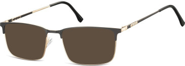 SFE-10684 sunglasses in Gold/Matt Black